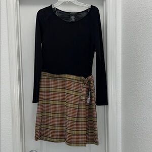 Teeze Me Plaid Skirt Dress – Size 13/14 – NWT – Long Sleeve – $59 Retail